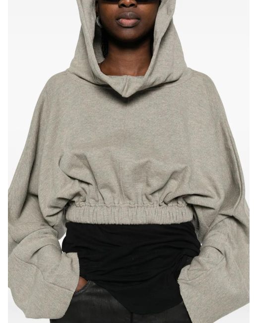 Rick Owens Hoodie Met Trekkoord in het Gray