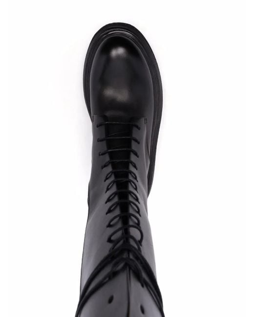 Marsèll Black Zuccone Lace-Up Boots