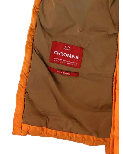 Doudoune À Capuche C P Company pour homme en coloris Orange