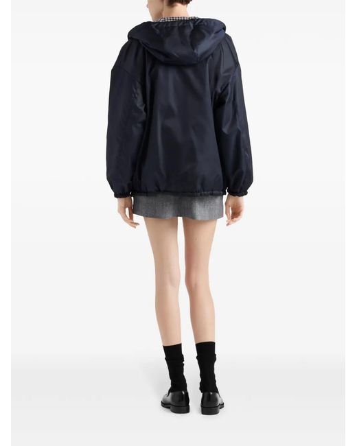 Prada Blue Re-Nylon Blouson Jacket