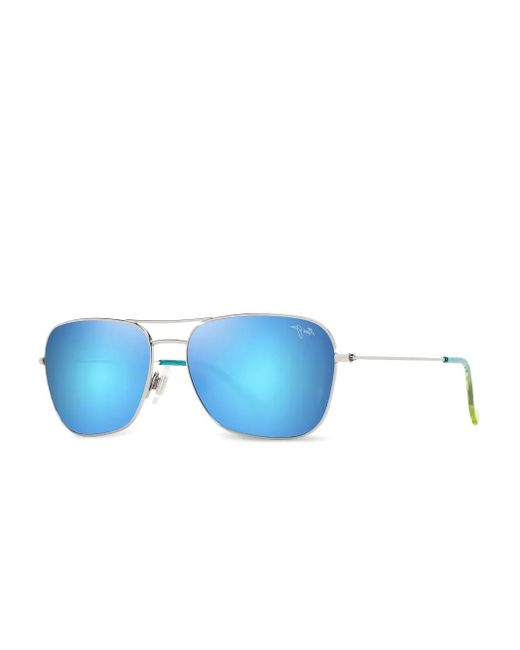 Maui Jim Blue Naauao Mirrored-Pilot Sunglasses
