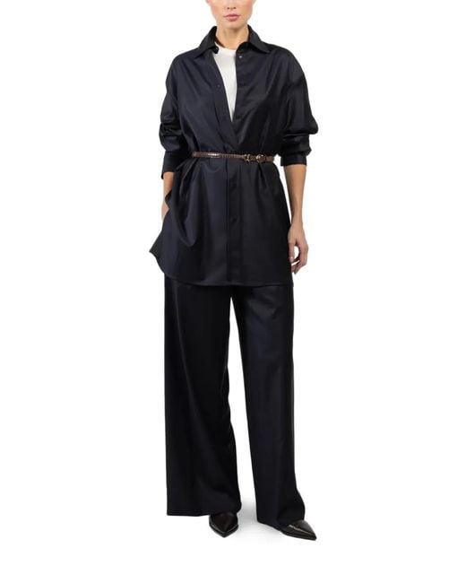 Dusan Blue Buttoned Oversized Shirt