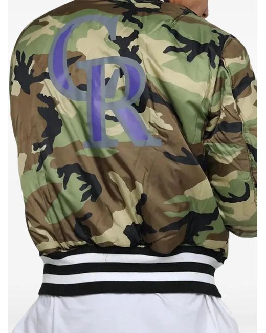 KTZ Black X Alpha Industries Reversible Bomber Jacket for men