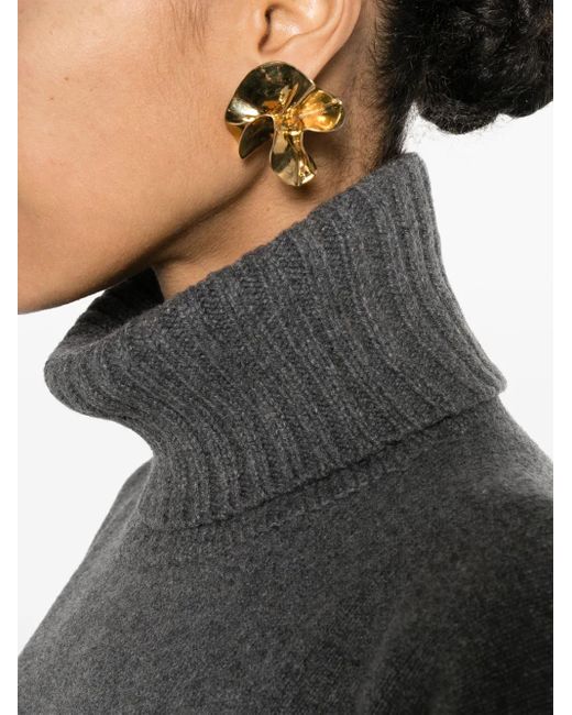 Pull En Cachemire Mélangé À Col Roulé Proenza Schouler en coloris Black