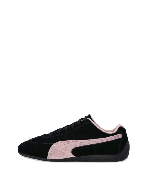 PUMA Black Speedcat Lace-Up Suede Sneakers