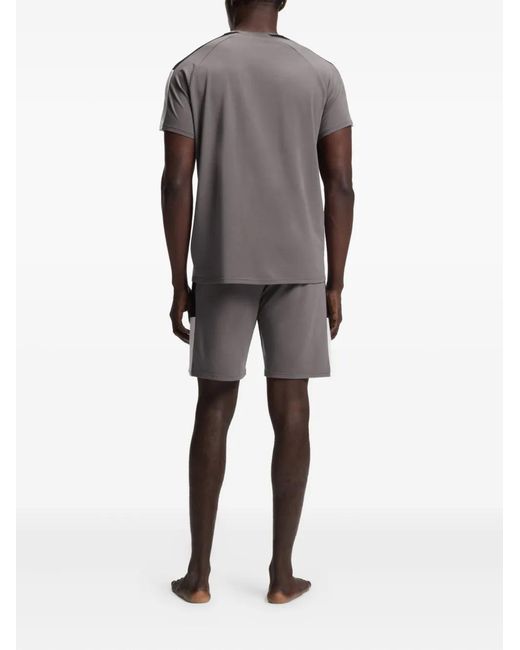 Boss Gray Colour-Block Two-Piece Set for men