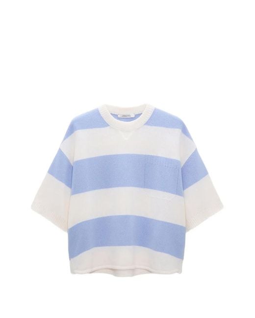 Dorothee Schumacher Blue Striped Sweater
