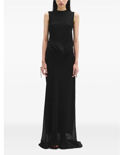 Robe Leah Mi-Longue À Coupe Asymétrique Ann Demeulemeester en coloris Black
