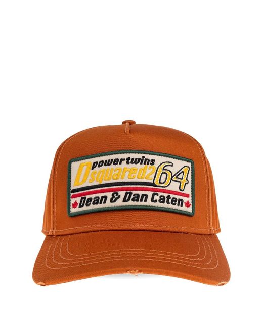 Casquette À Patch Logo DSquared² pour homme en coloris Orange