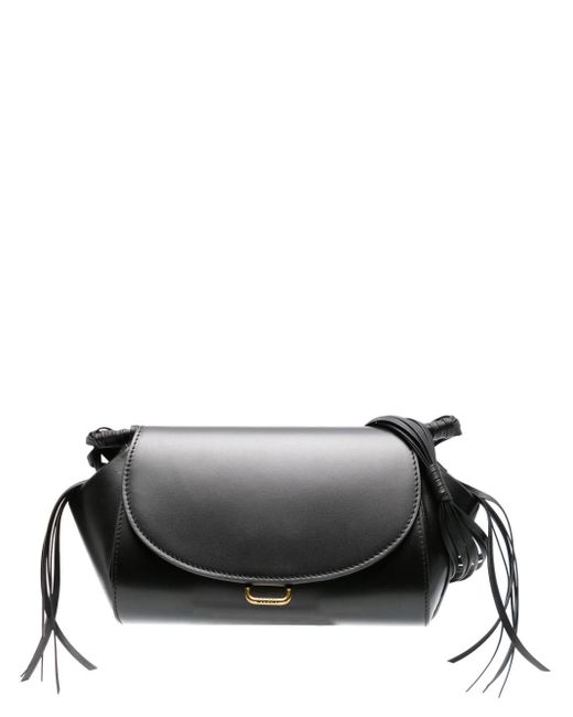 Isabel Marant Gray Murcia Leather Shoulder Bag