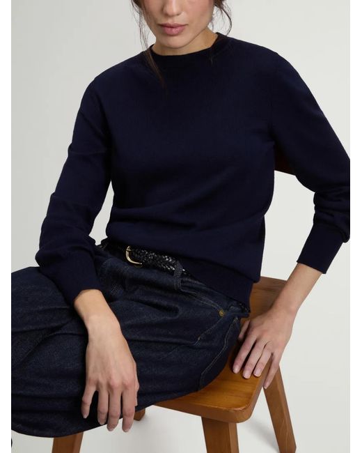 Woolrich Blue Crew-Neck Sweater
