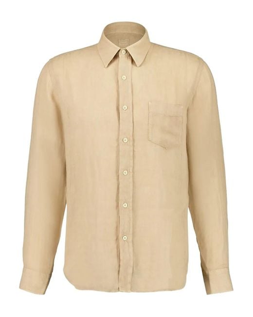 120% Lino Natural Linen Shirt for men