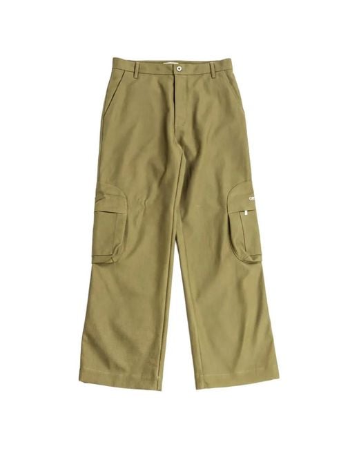 Off-White c/o Virgil Abloh Green Multi-Pocket Cargo Pants for men