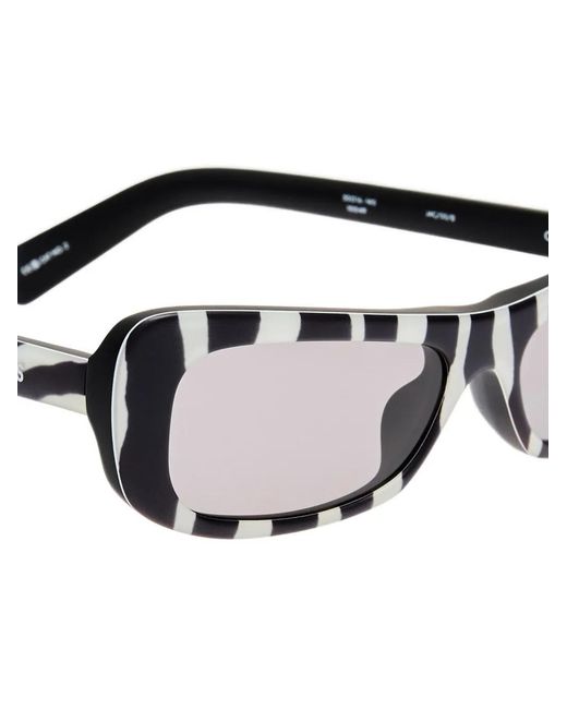 Jacquemus White Capri Zebra-Print Sunglasses