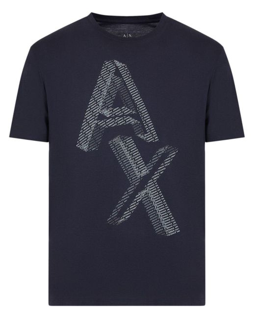 Armani Exchange T-Shirt mit grafischem Print in Blue für Herren