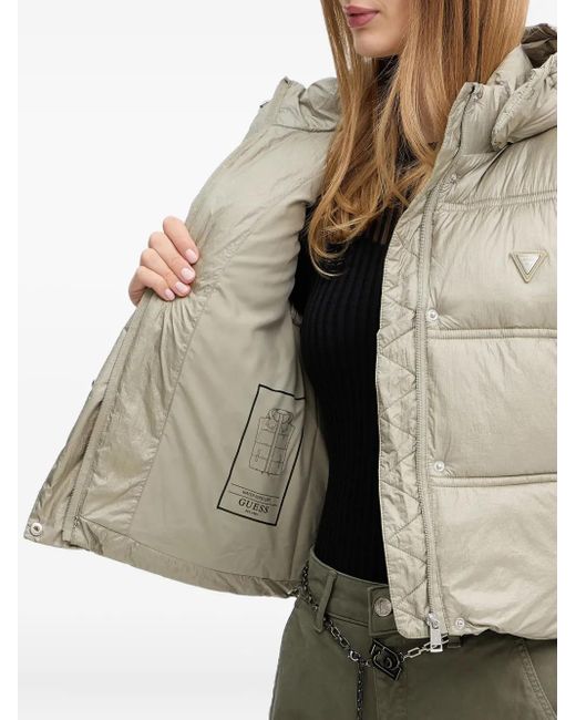 Guess Natural Hooded Padded Gilet