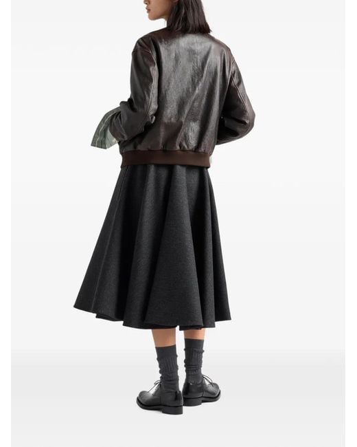 Prada Jack Van Nappa Leer in het Black
