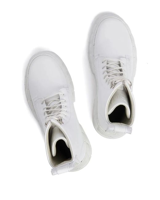Stivaletti Con Lacci di Viron in White