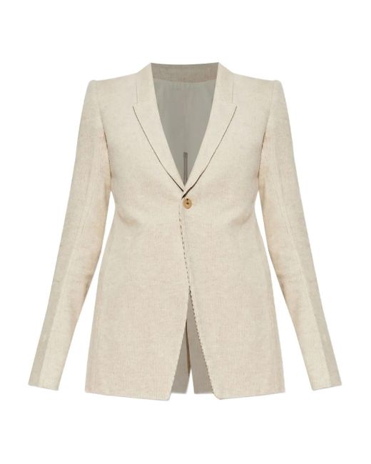 Rick Owens Natural Sakko aus Cord