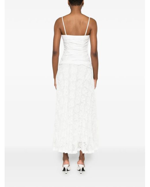 Jonathan Simkhai White Annalise Lace Midi Dress
