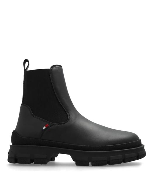 Moncler Black Chelsea Boots Hevea for men