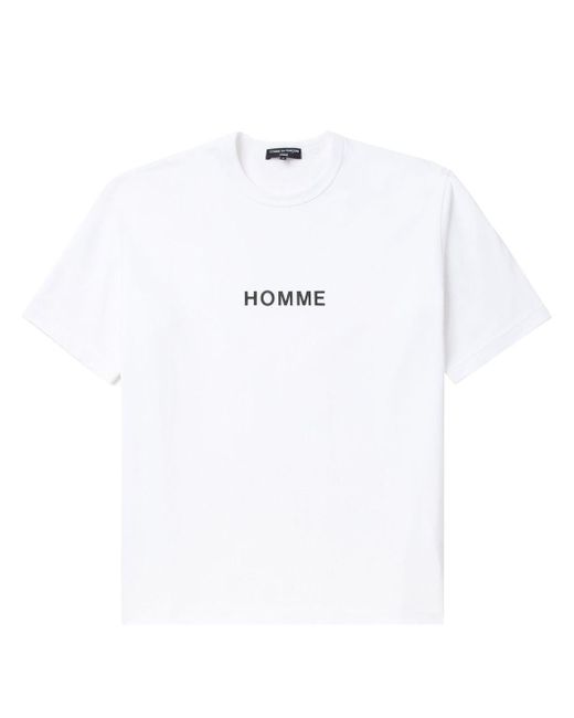 Comme des Garçons T-Shirt mit Logo-Print in White für Herren