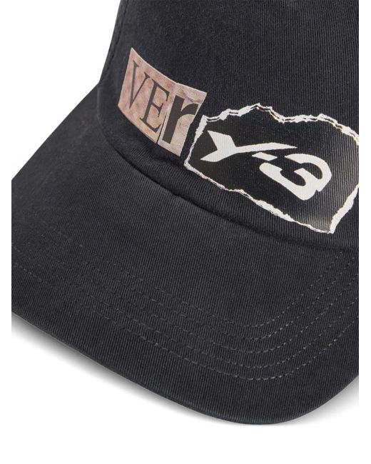 Y-3 Black Logo-Detail Baseball Cap