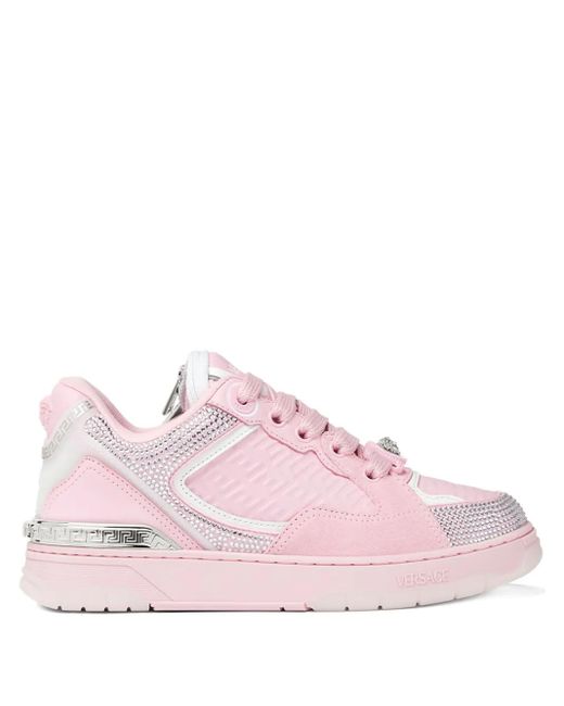 Versace Pink Biggie Basket Sneakers