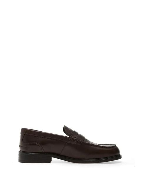 Clarks White Craft James Lo Croc-Embossed Loafers for men