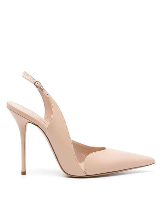 Casadei Pink 120mm Leather Pumps
