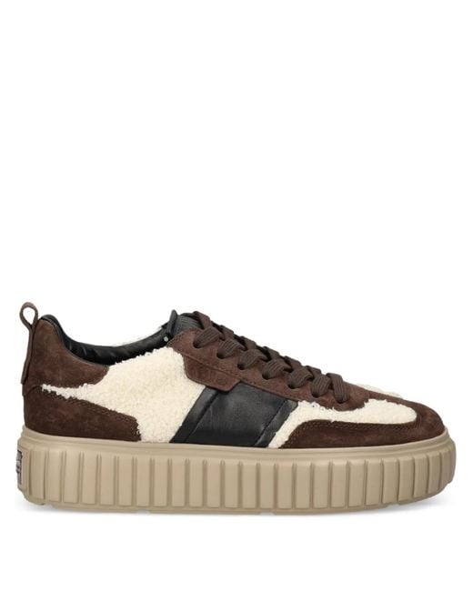 Kennel & Schmenger Brown Zap Platform Panelled Sneakers
