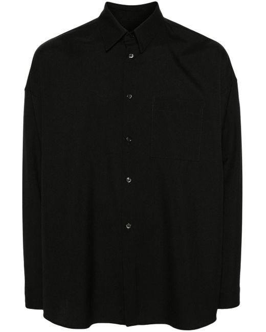 Marni Black Button-up Wool Shirt - Men's - Virgin Wool for men