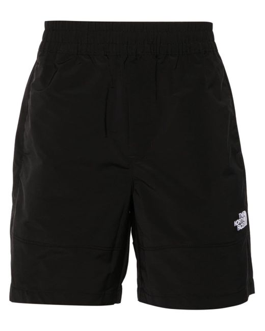 The North Face Black Tnftm Easy Wind Elasticated Track Shorts for men