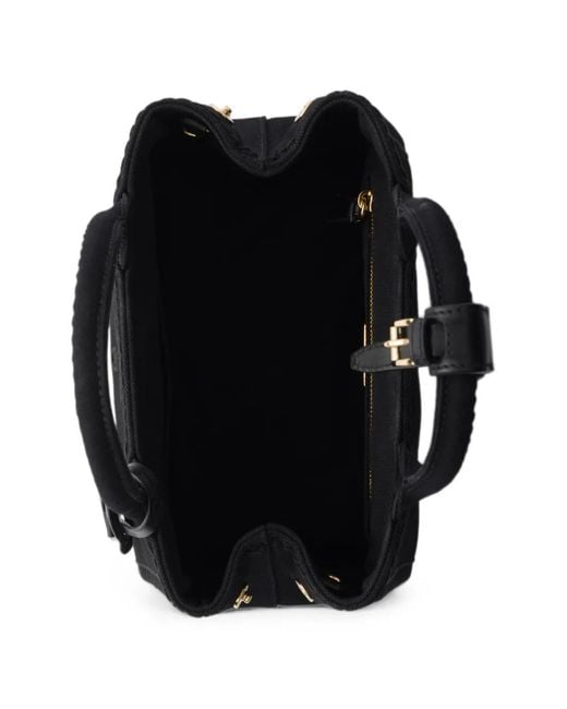 Prada Black Jardinière Cotton Canvas Mini-Bag