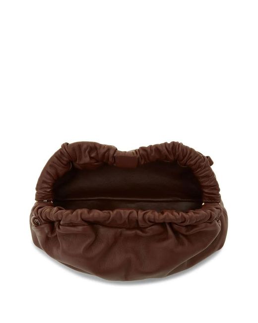 Mansur Gavriel Brown Mini Cloud Clutch Bag