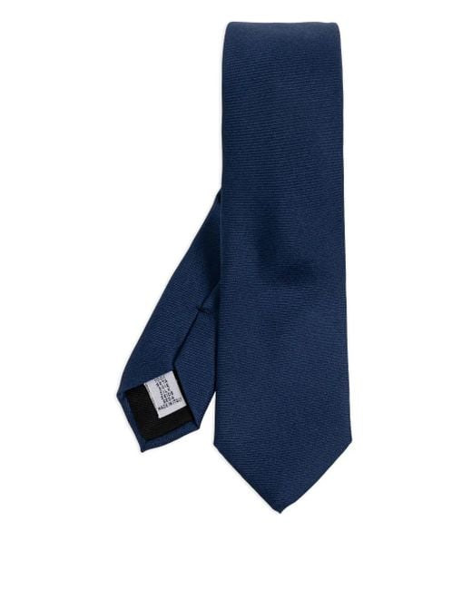 Moschino Blue Teddy-Bear Embroidered Tie for men