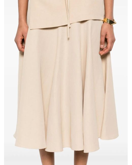 Fabiana Filippi Natural Flared Skirt