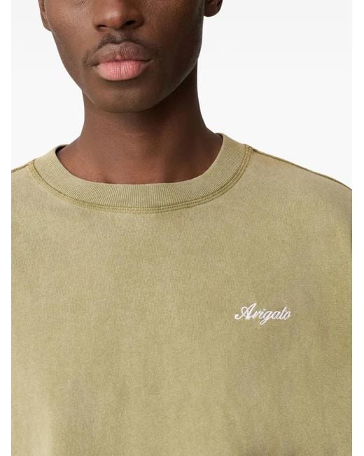 Axel Arigato Green Honor Washed T-shirt for men