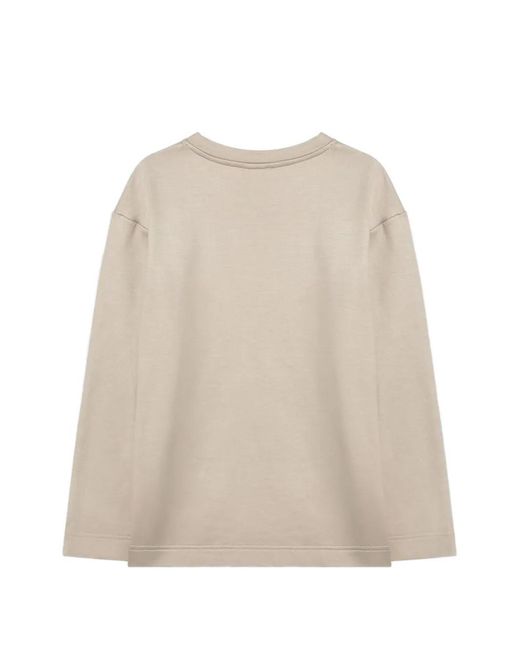 Max Mara Natural Embossed Sweatshirt