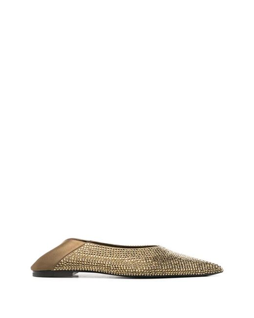 Saint Laurent Metallic Nour Slippers