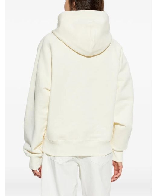 AMI White Ami De Coeur Raglan-Sleeve Hoodie
