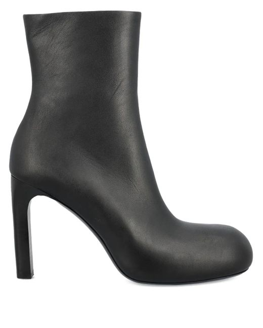 Balenciaga 80 Mm Fargo Leren Enkellaarzen in het Black
