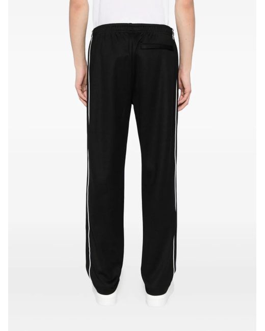 Lacoste Black Logo-Patch Track Pants for men