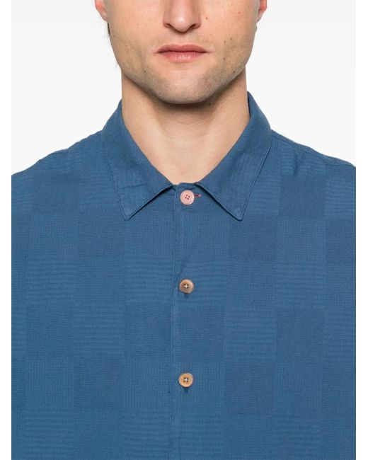 Paul Smith Blue Textured Shirt for men