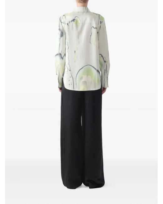 Jason Wu Gray Button-Fastening Shirt