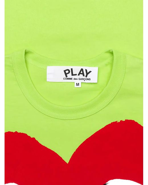 COMME DES GARÇONS PLAY Cotton T-shirt Green