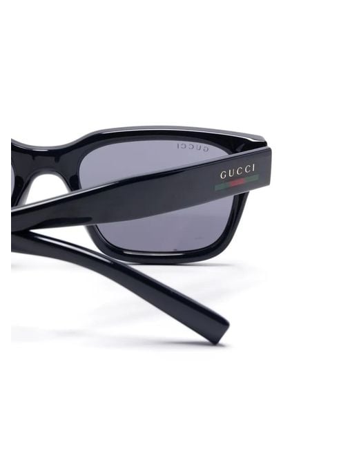 Gucci Blue Square-Frame Sunglasses