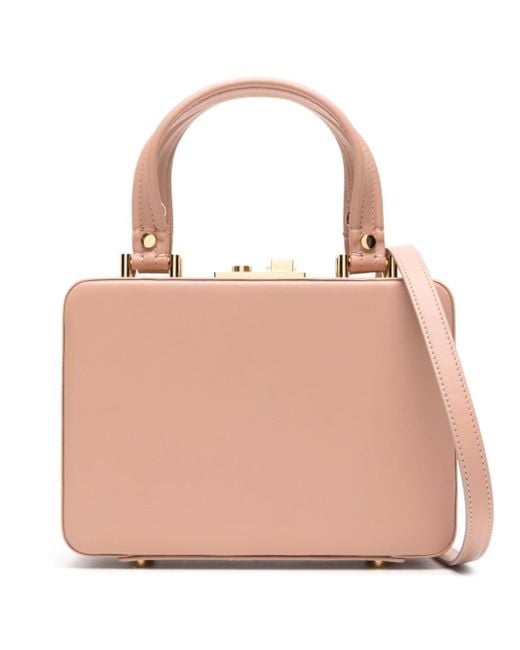 Gianvito Rossi Pink Valì Leather Tote Bag