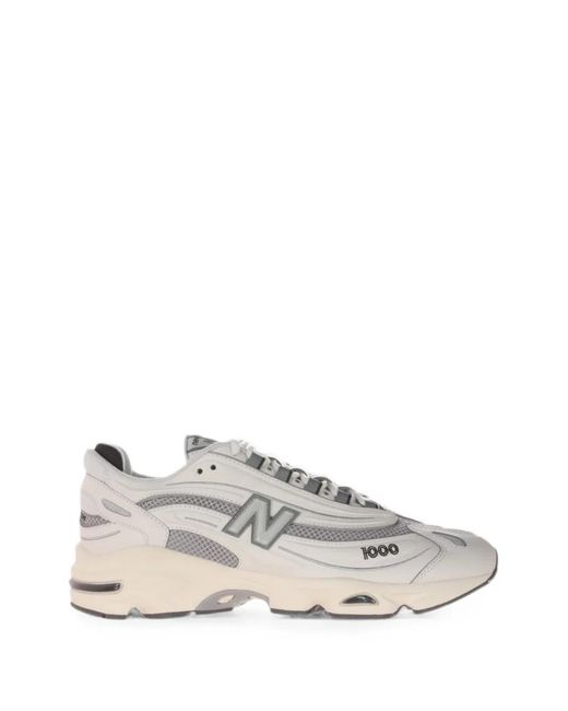 New Balance White Baskets 1000 À Empiècements En Résille for men