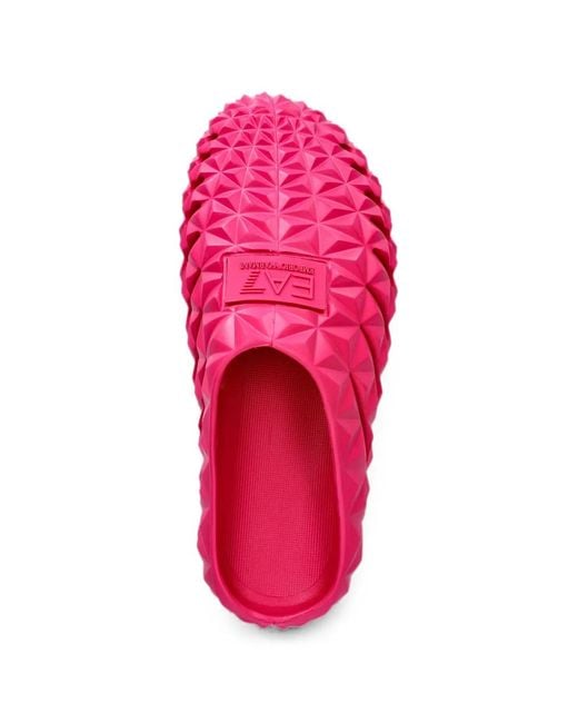 EA7 Pink Prisma Logo-Detail Slides